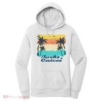 Turks And Caicos Palms Beach Caribbean Islands Souvenir Gift Women's Hoodie thumb 0