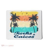 Turks And Caicos Palms Beach Caribbean Islands Souvenir Gift Mousepad thumb 0