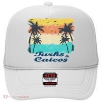 Turks And Caicos Palms Beach Caribbean Islands Souvenir Gift Hat thumb 0