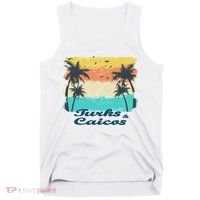 Turks And Caicos Palms Beach Caribbean Islands Souvenir Gift Tank Top thumb 0