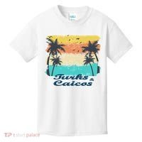 Turks And Caicos Palms Beach Caribbean Islands Souvenir Gift Kids T-Shirt thumb 0