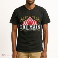 The Attraction Circus Carnival Children Birthday Party Tall T-Shirt thumb 2