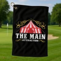 The Attraction Circus Carnival Children Birthday Party Golf Towel thumb 1