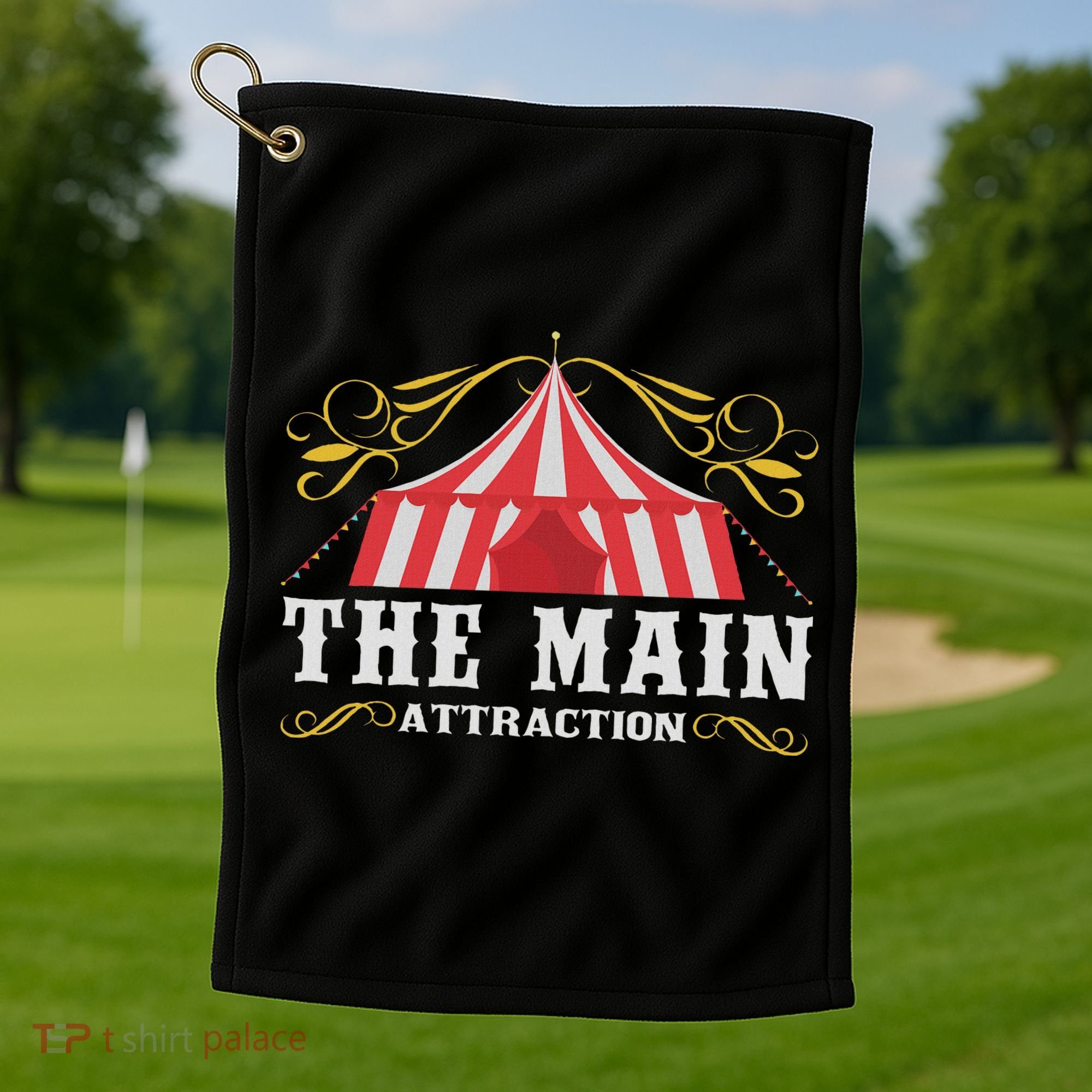 The Attraction Circus Carnival Children Birthday Party Golf Towel