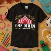 The Attraction Circus Carnival Children Birthday Party Kids T-Shirt thumb 3