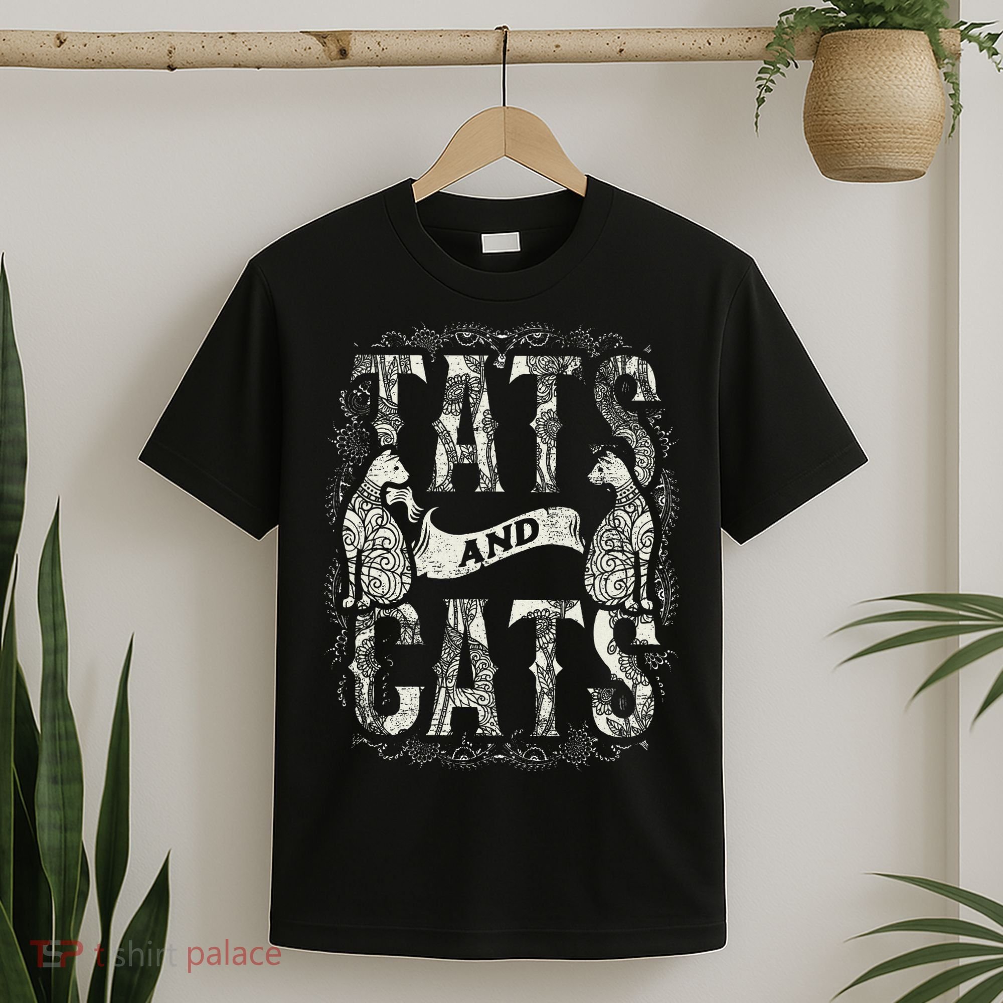 Tats And Cats Tattooist Tattoo Body Art Tattooing Cat Kitten T-Shirt