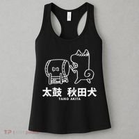 Taiko Akita Cute Akita Inu Dog Gift Japanese Drum Women's Tank Top thumb 3