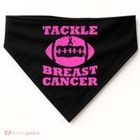 Tackle Breast Cancer USA-Made Doggie Bandana thumb 0