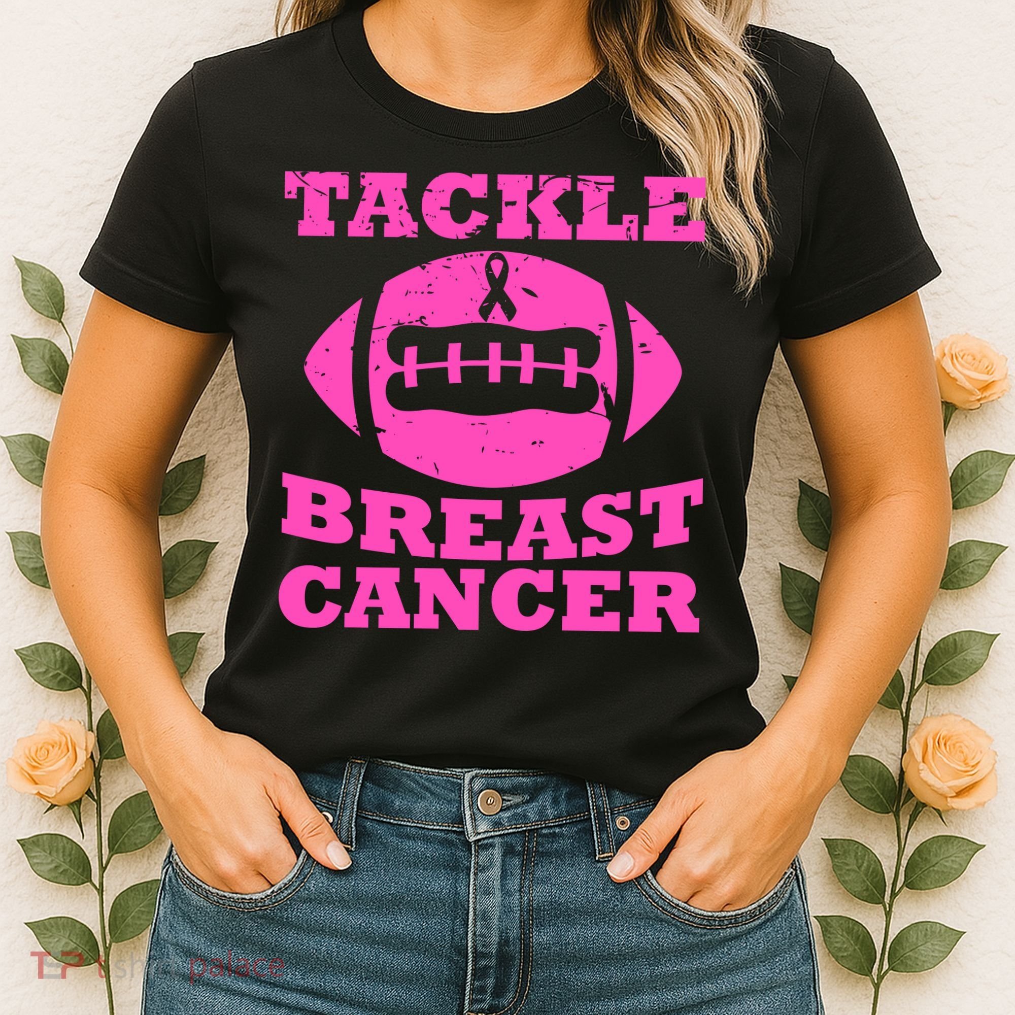 Tackle Breast Cancer Women's T-Shirt