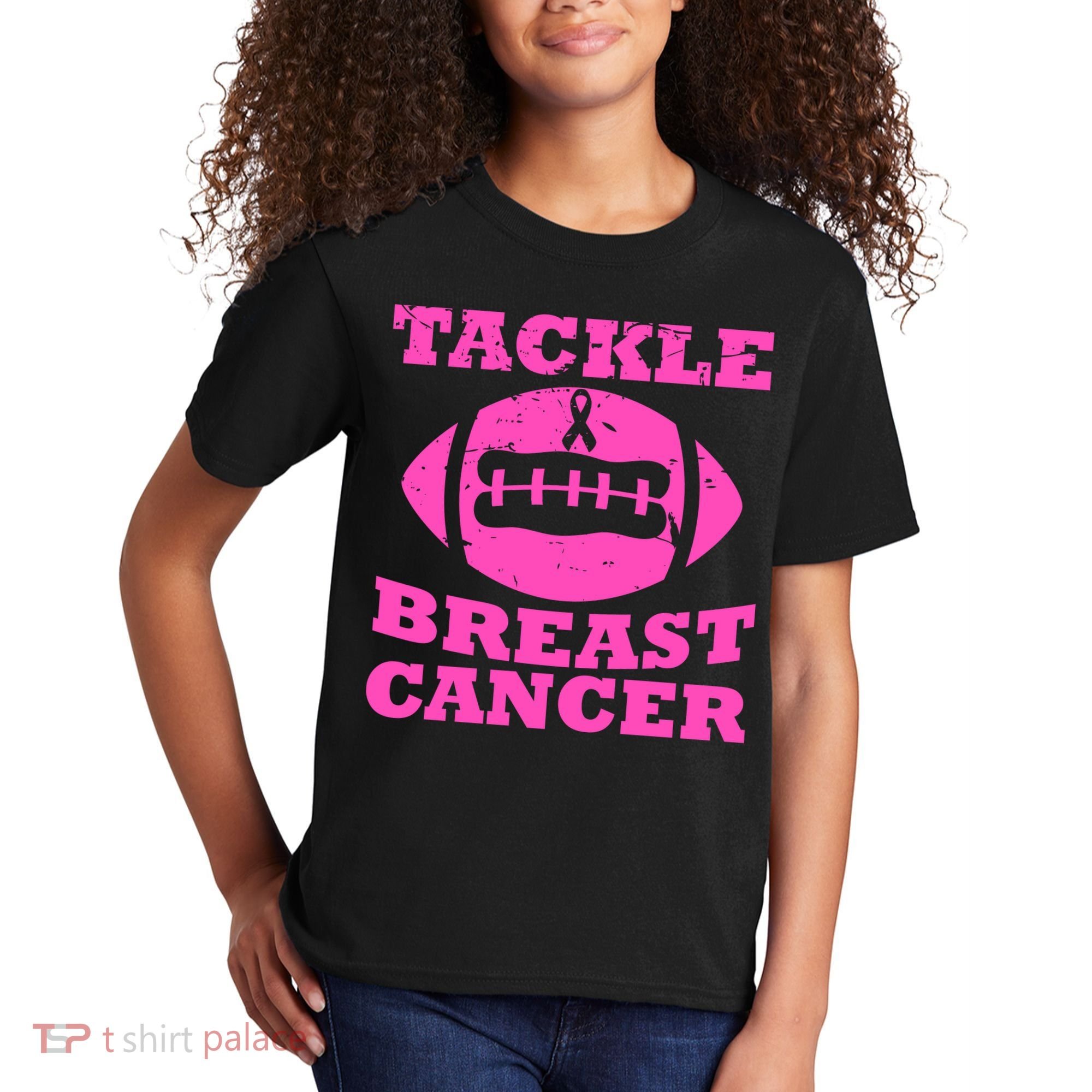 Tackle Breast Cancer Kids T-Shirt
