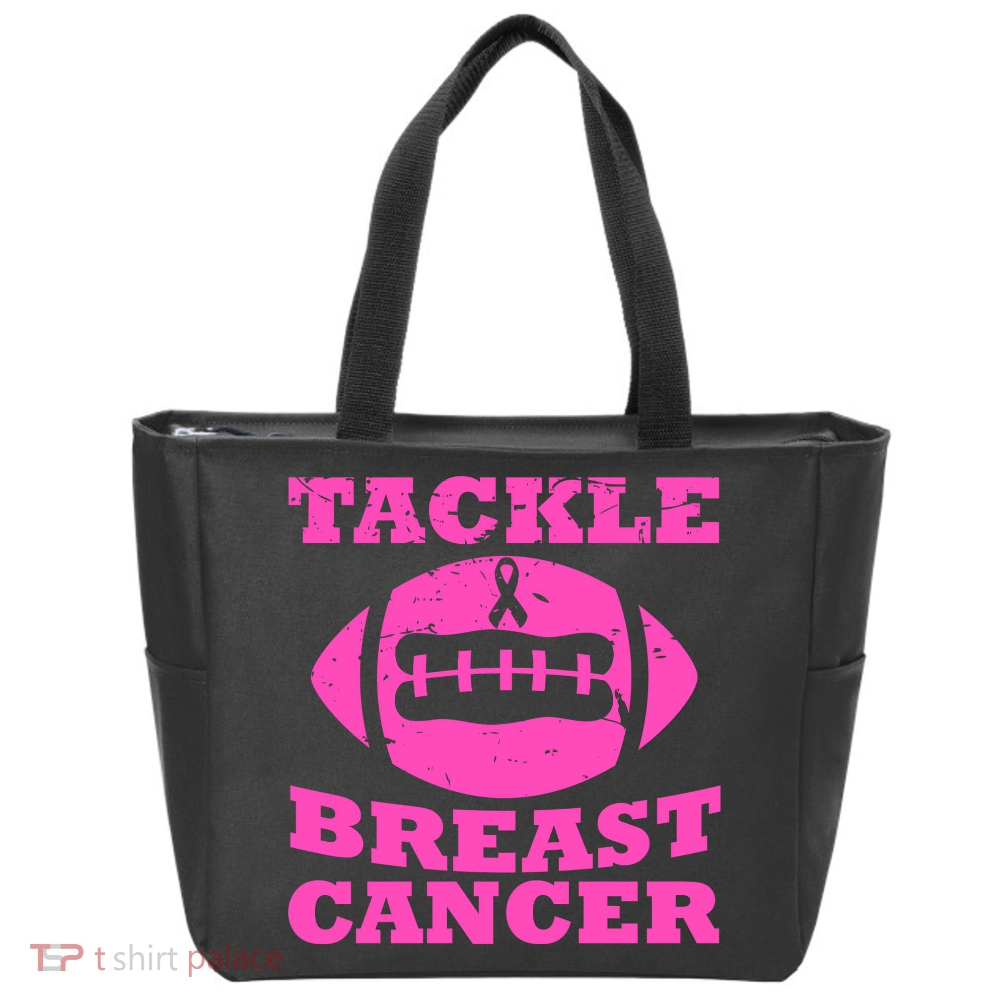 Tackle Breast Cancer Tote Bag