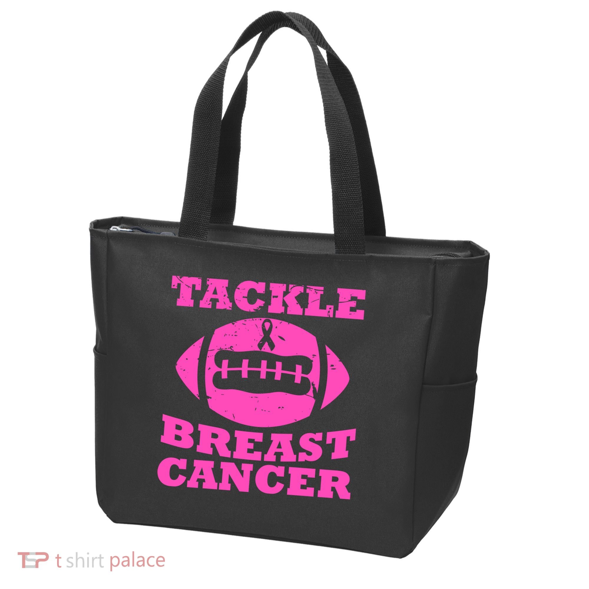 Tackle Breast Cancer Tote Bag