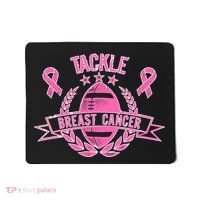 Tackle Breast Cancer Football Pink Ribbon Mousepad thumb 0