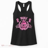 Tackle Breast Cancer Football Pink Ribbon Women's Tank Top thumb 0