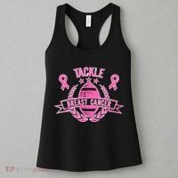 Tackle Breast Cancer Football Pink Ribbon Women's Tank Top thumb 3