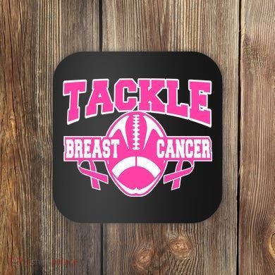 Tackle Breast Cancer1 Coaster