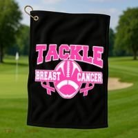 Tackle Breast Cancer1 Golf Towel thumb 1