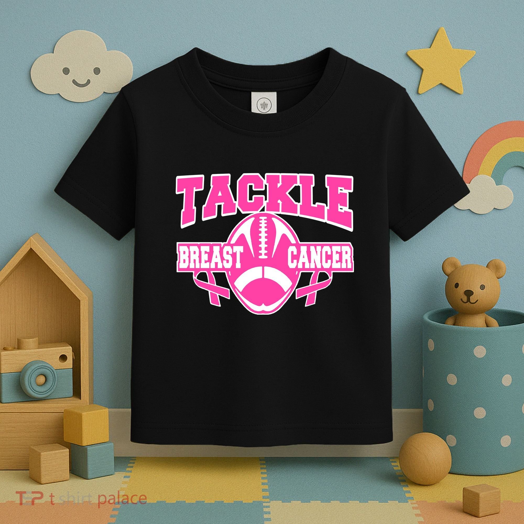 Tackle Breast Cancer1 Toddler T-Shirt