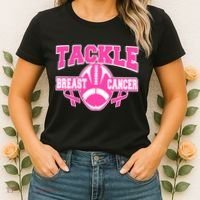 Tackle Breast Cancer1 Women's T-Shirt thumb 2