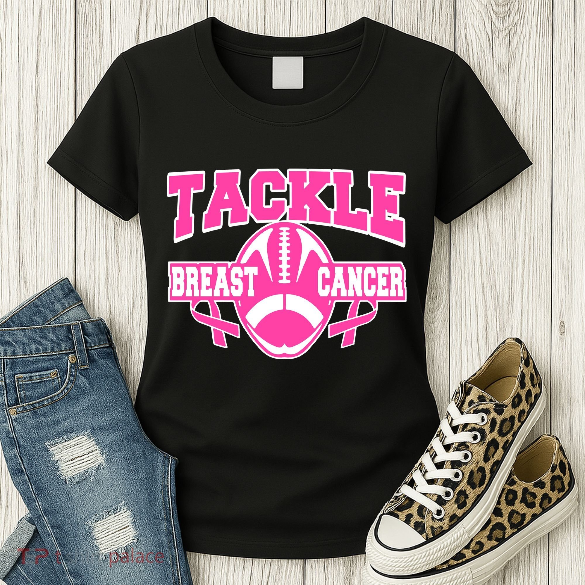 Tackle Breast Cancer1 Women's T-Shirt