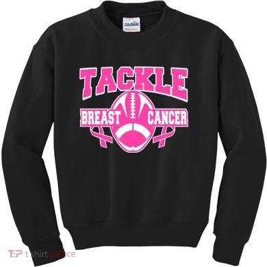 Tackle Breast Cancer1 Kids Sweatshirt