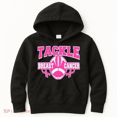 Tackle Breast Cancer1 Kids Hoodie