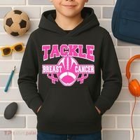 Tackle Breast Cancer1 Kids Hoodie thumb 2