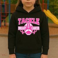 Tackle Breast Cancer1 Kids Hoodie thumb 3