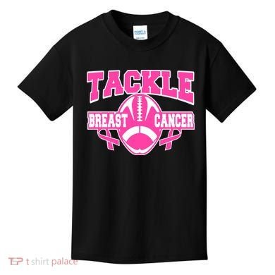 Tackle Breast Cancer1 Kids T-Shirt