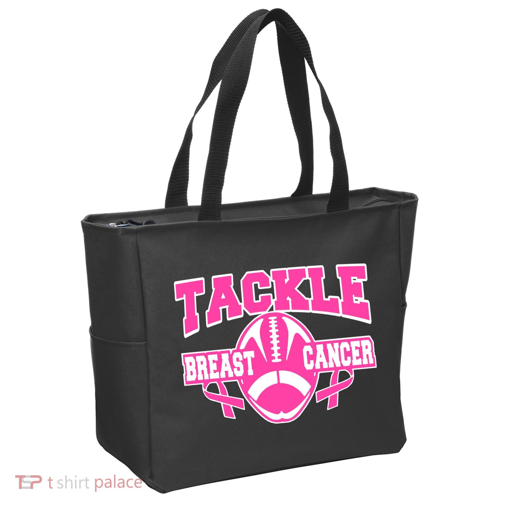 Tackle Breast Cancer1 Tote Bag