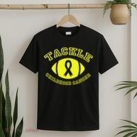 Tackle Childhood Cancer T-Shirt thumb 2