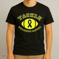 Tackle Childhood Cancer T-Shirt thumb 3