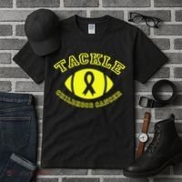 Tackle Childhood Cancer Tall T-Shirt thumb 3