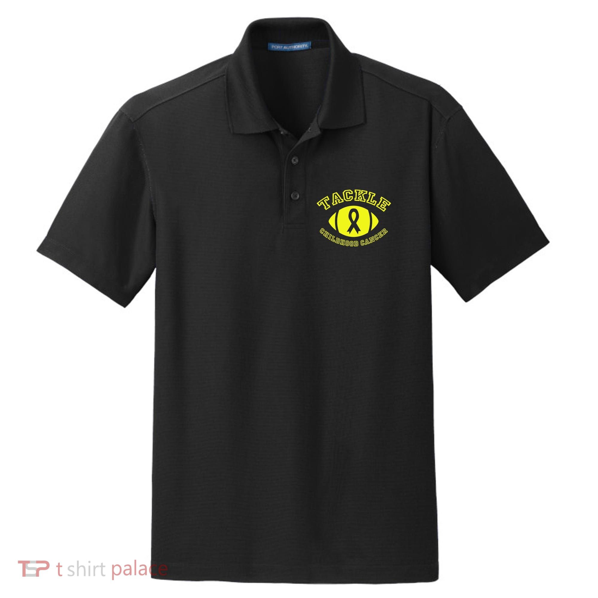 Tackle Childhood Cancer Dry Zone Grid Polo