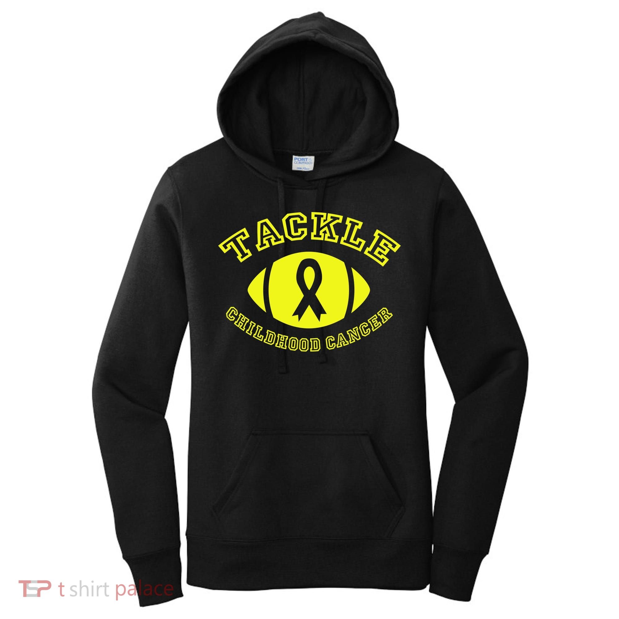 Tackle Childhood Cancer Women's Hoodie