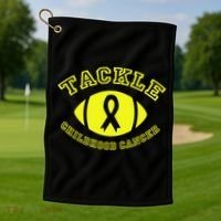 Tackle Childhood Cancer Golf Towel thumb 1