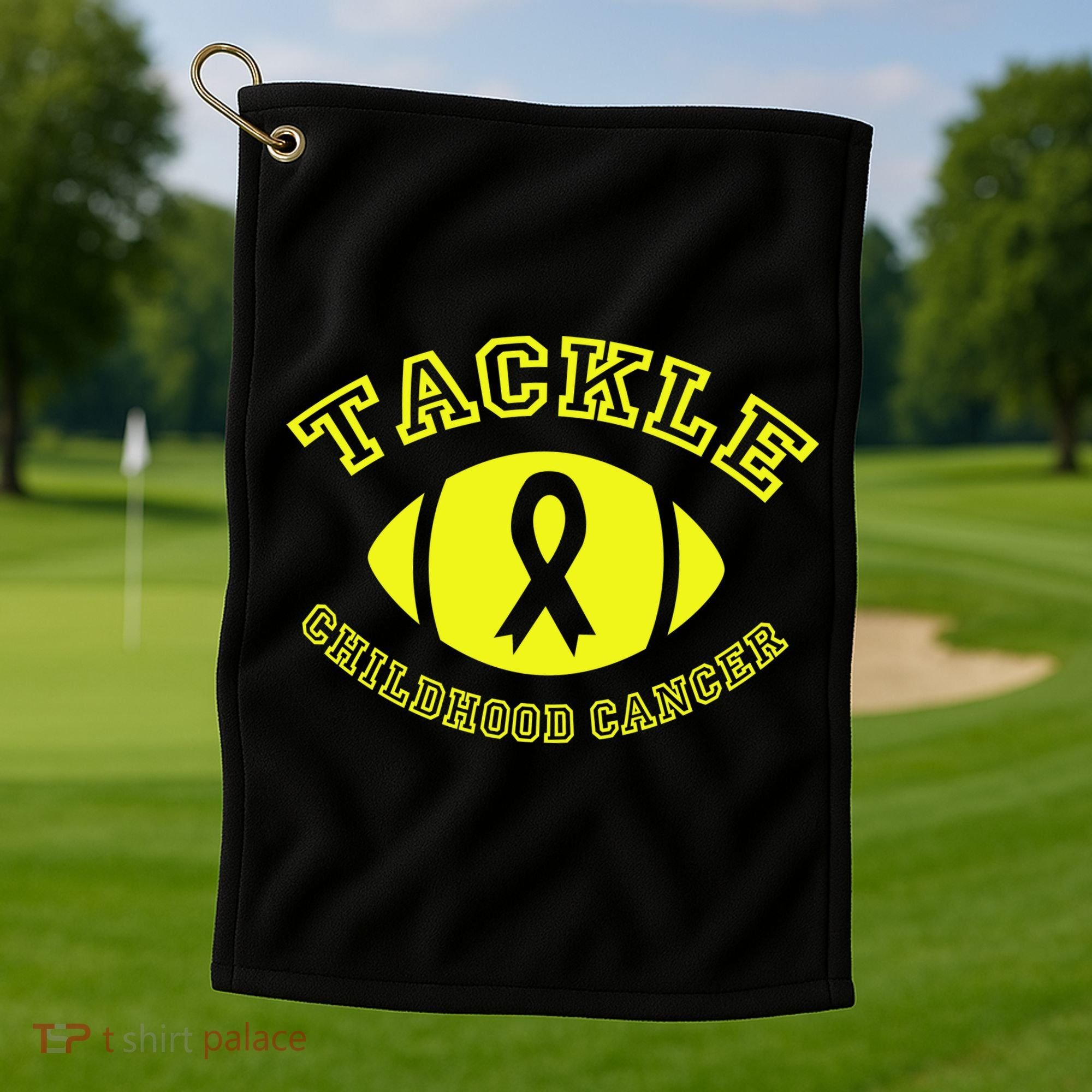 Tackle Childhood Cancer Golf Towel