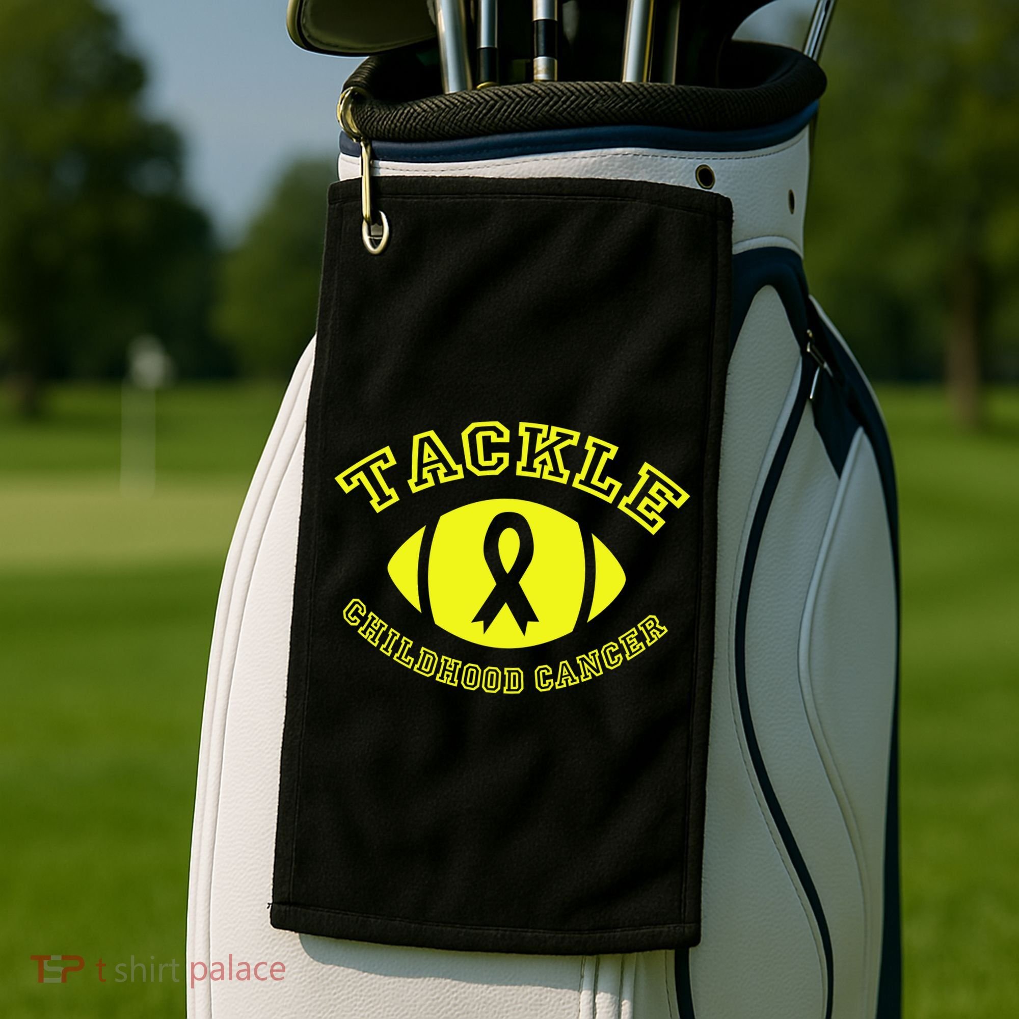 Tackle Childhood Cancer Golf Towel