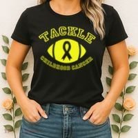 Tackle Childhood Cancer Women's T-Shirt thumb 2