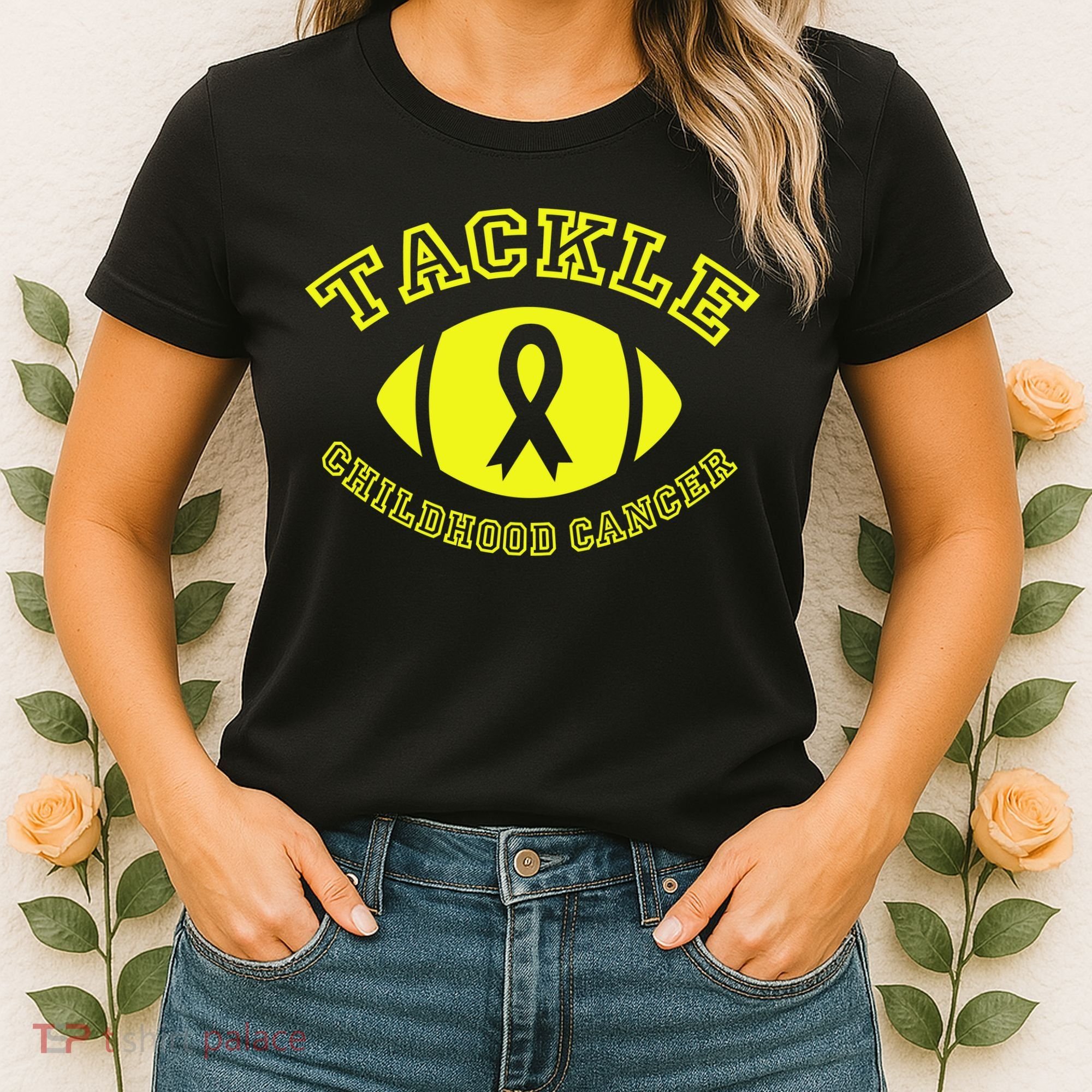 Tackle Childhood Cancer Women's T-Shirt