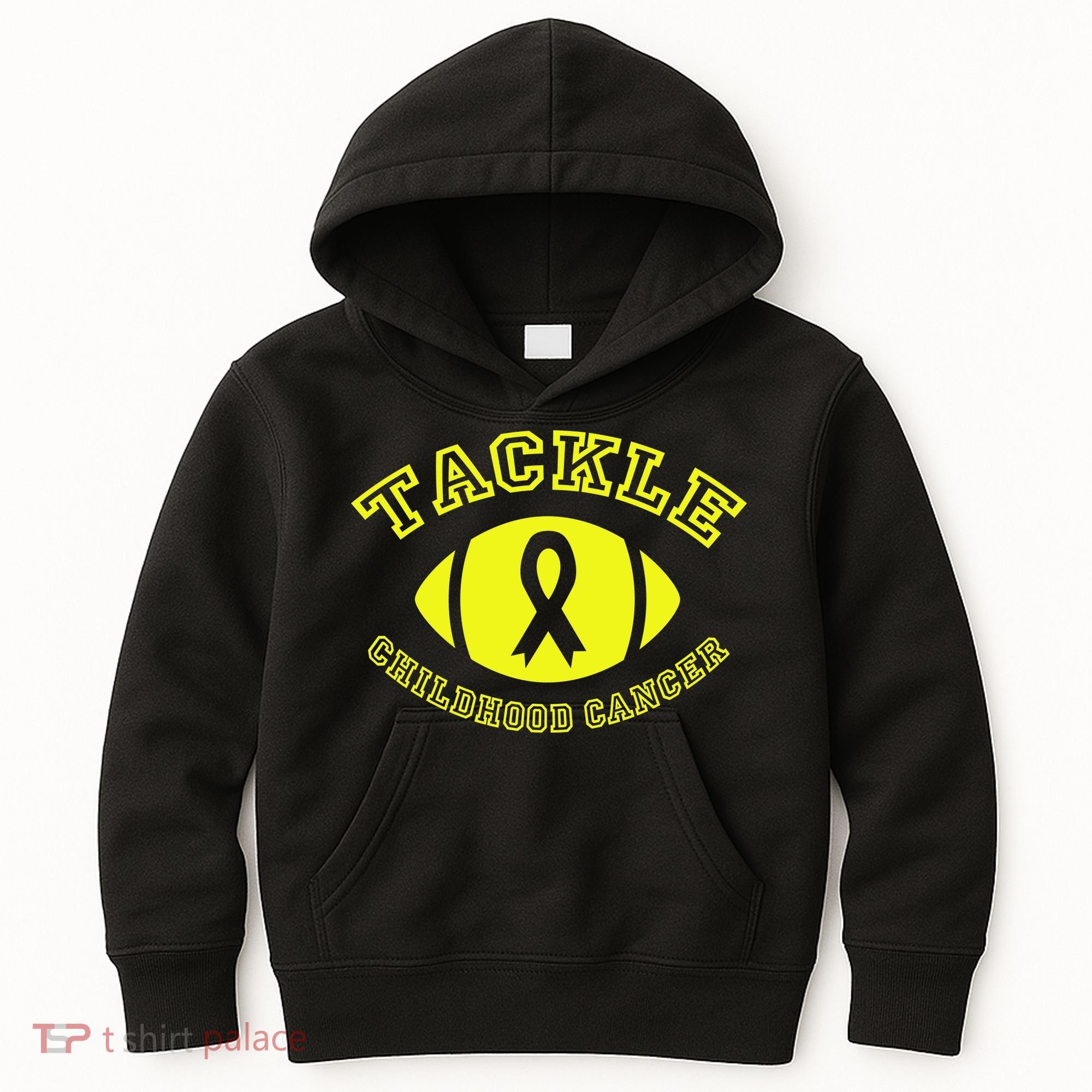 Tackle Childhood Cancer Kids Hoodie