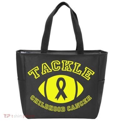 Tackle Childhood Cancer Tote Bag