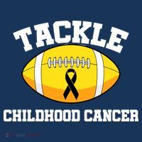 Tackle Childhood Cancer Football Logo Women's Hoodie thumb 2
