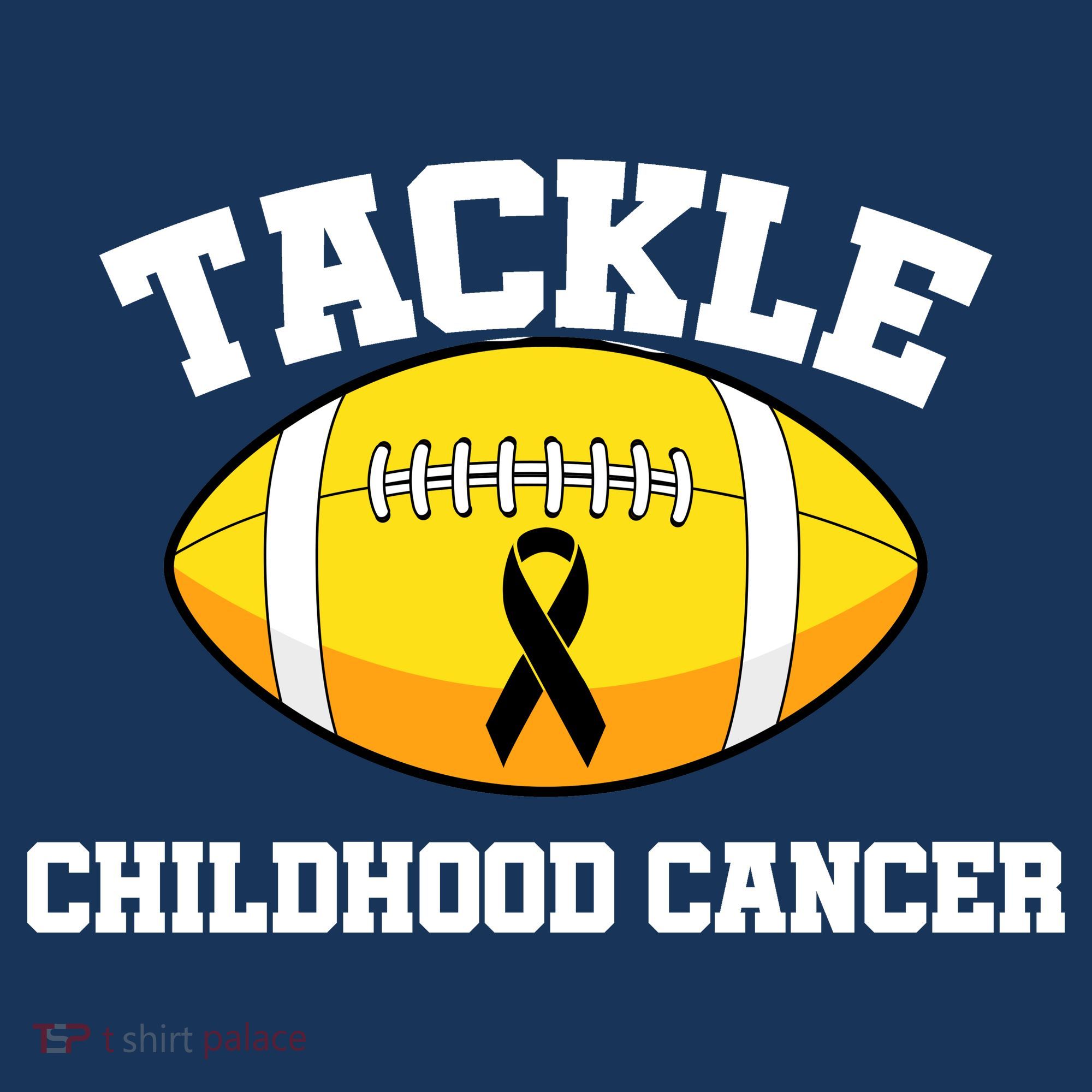 Tackle Childhood Cancer Football Logo Mousepad