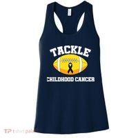 Tackle Childhood Cancer Football Logo Women's Tank Top thumb 0