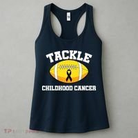 Tackle Childhood Cancer Football Logo Women's Tank Top thumb 3