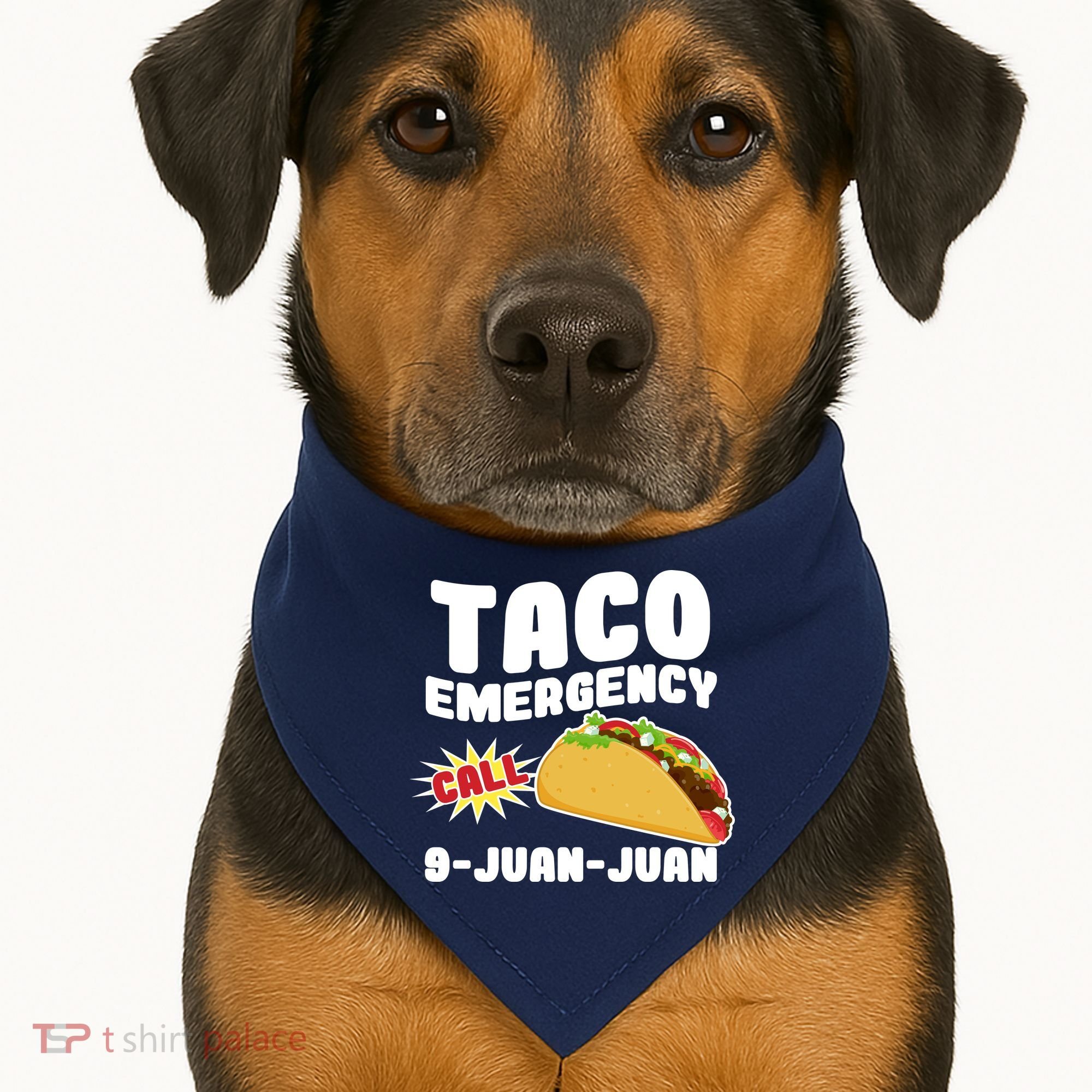 Taco Emergency Call 9-Juan-Juan USA-Made Doggie Bandana