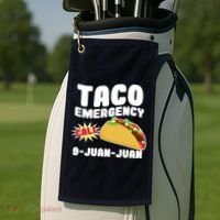 Taco Emergency Call 9-Juan-Juan Golf Towel thumb 2
