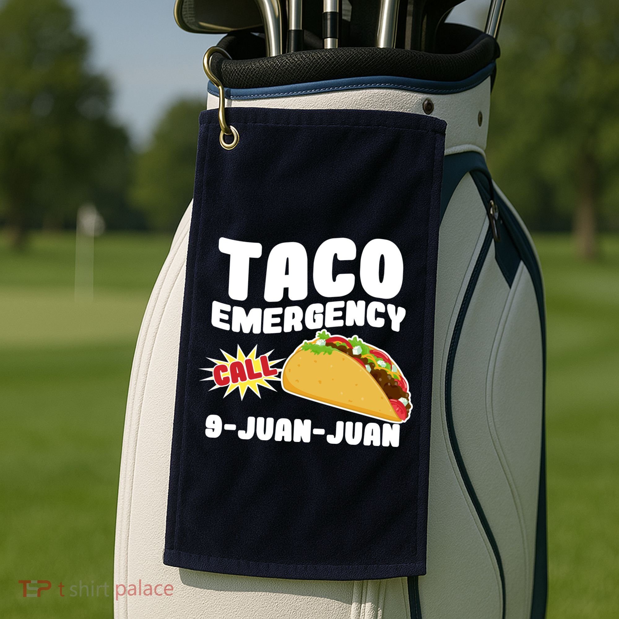 Taco Emergency Call 9-Juan-Juan Golf Towel