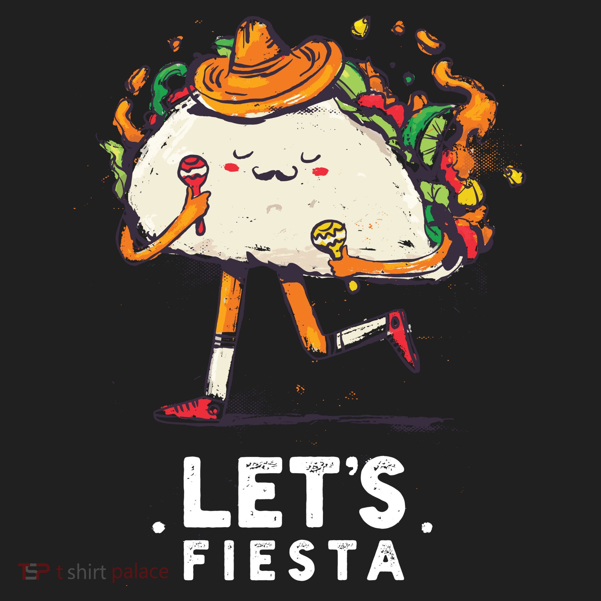 Taco Let's Fiesta Golf Towel